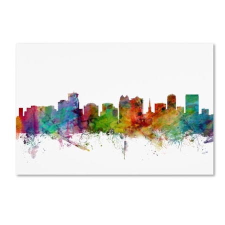 Michael Tompsett 'Orlando Florida Skyline' Canvas Art,16x24